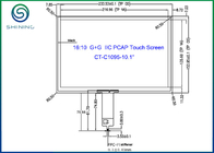 Contrôleur industriel du panneau GT928 d'affichage à cristaux liquides d'écran tactile de 16h10 de COF 10,1 pouces