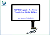 Le panneau d'écran tactile de 15,6 pouces de RS232/I2C a projeté l'allongement capacitif de 16:9
