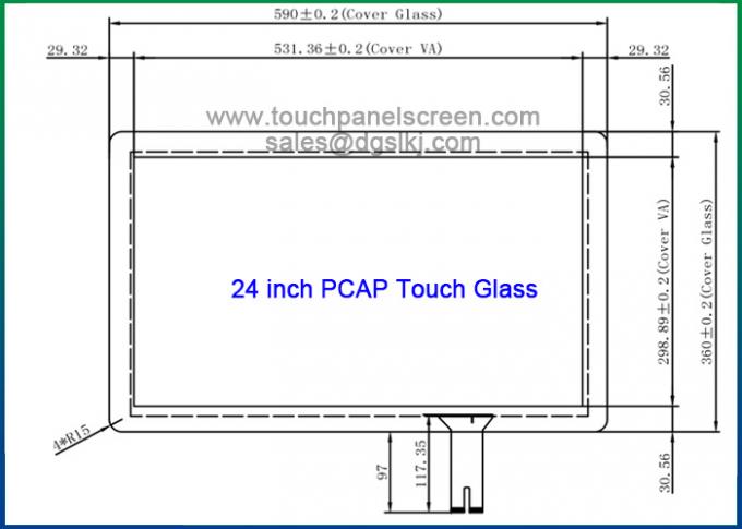 24 écrans tactiles capacitifs de pouce
