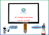 Le panneau capacitif d'écran tactile de 10,1 pouces a recouvert 16/10 type affichage de COF de contact d'I2C